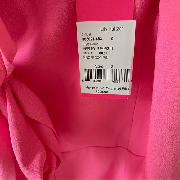 LAST CHANCE TO BUY NWT Lilly Pulitzer Eppley Jumpsuit in Prosecco Pink - Picture 12 of 14